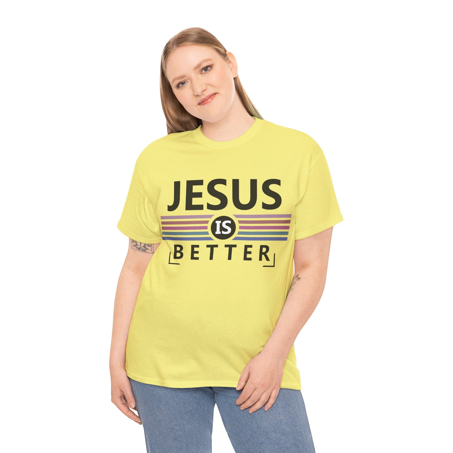 Jesus Is Better Unisex Heavy Cotton Tee - Faith-Based Apparel