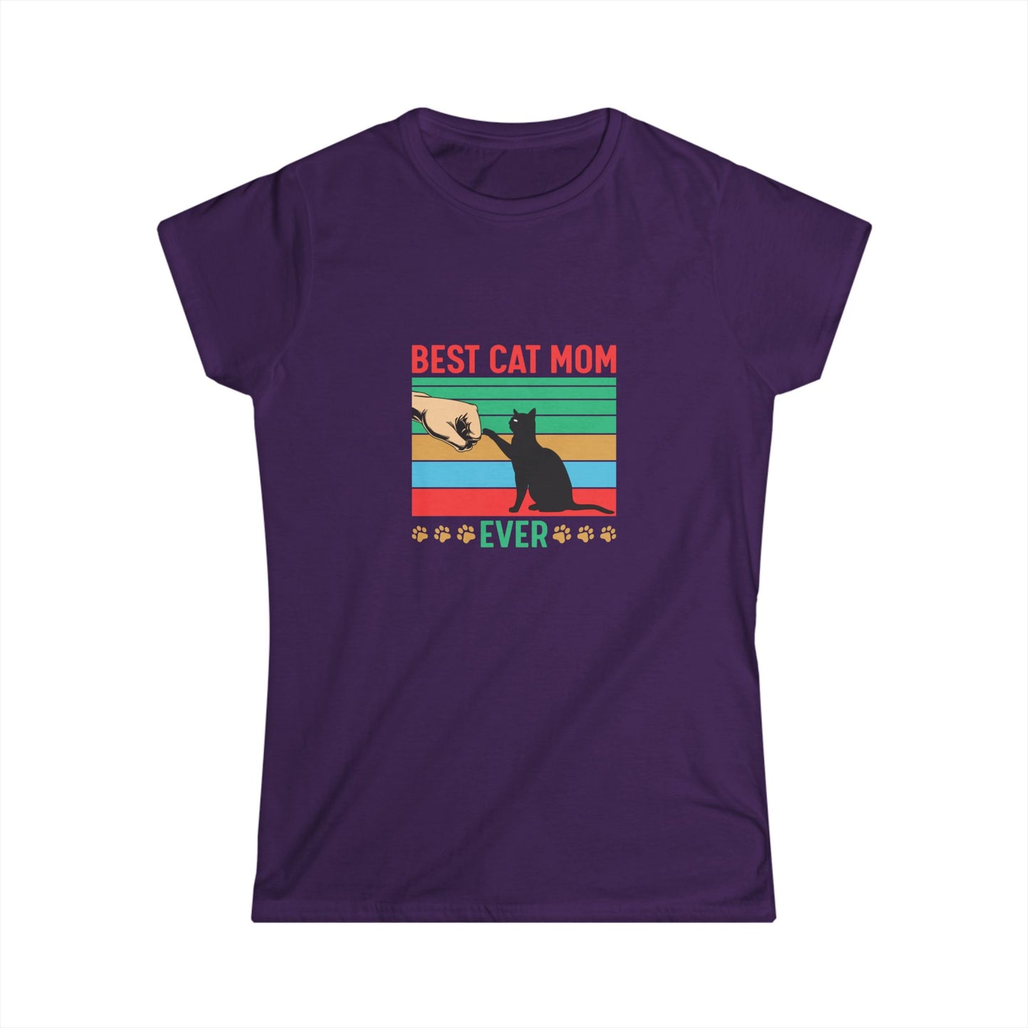 Best Cat Mom Ever T-Shirt — Retro Cat Mom Gift Tee
