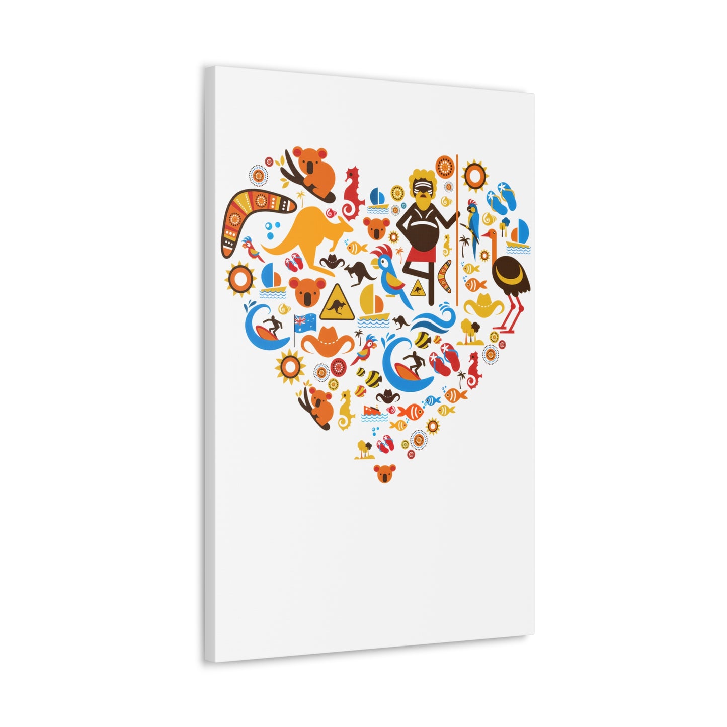 Heart Art Canvas Print - Australian Landscape Decor
