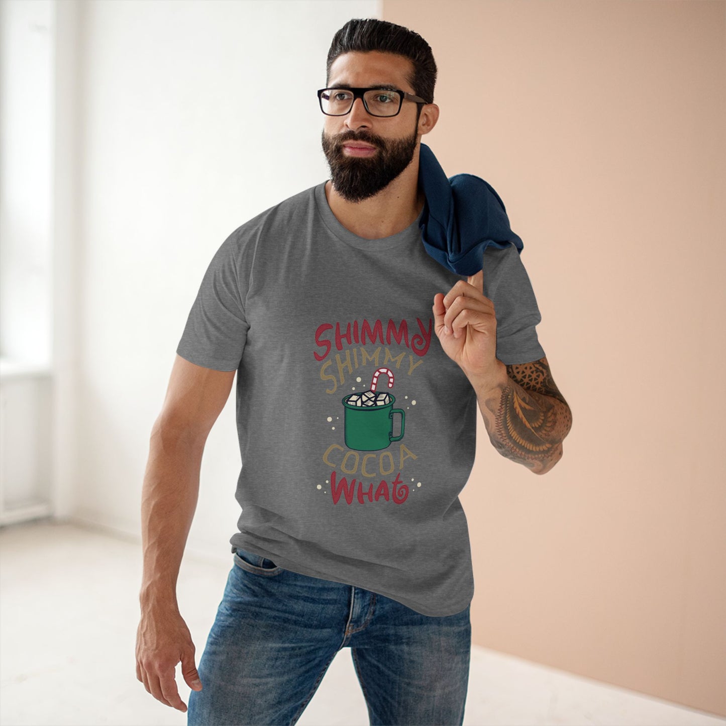 Shimmy Shimmy Cocoa What T‑Shirt — Funny Holiday Hot Cocoa Graphic Tee