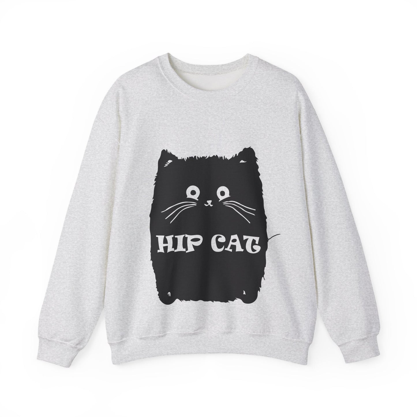 Hip Cat Unisex Sweatshirt - Cute Cat Lover Gift
