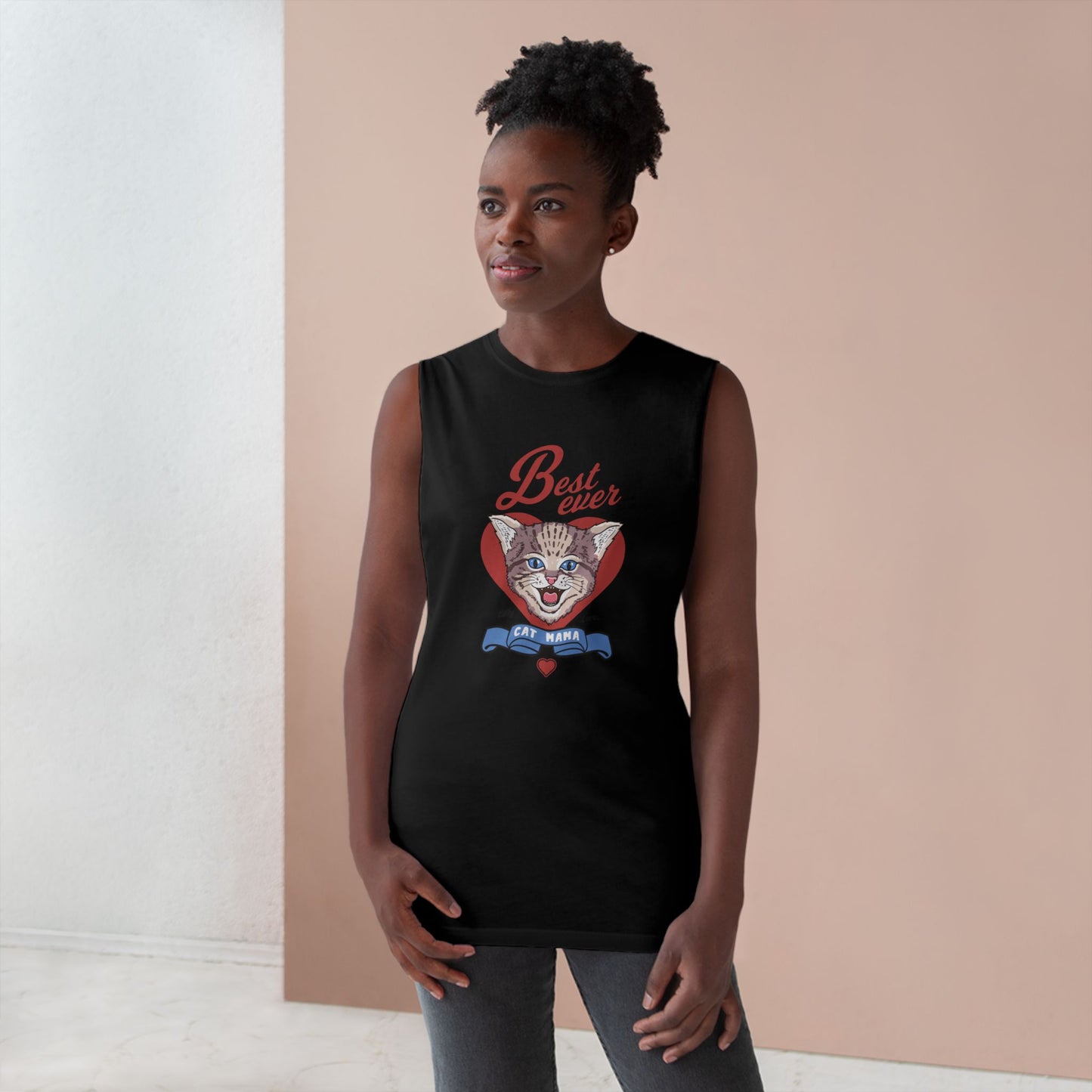 Unisex Cat Lover Tank Top - Best Ever Cat Mama, Pet Lover Apparel