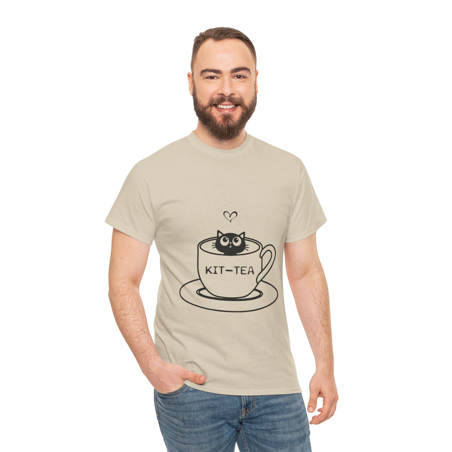 Kit-Tea Cat Tee — Cute Cat in a Teacup Graphic T-Shirt