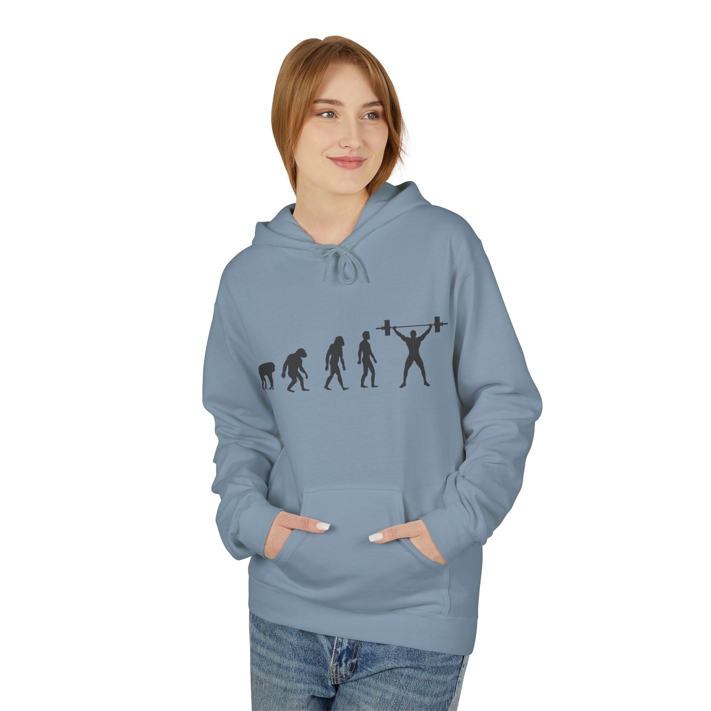 Weightlifting Evolution Hoodie — Fitness Evolution Graphic Pullover