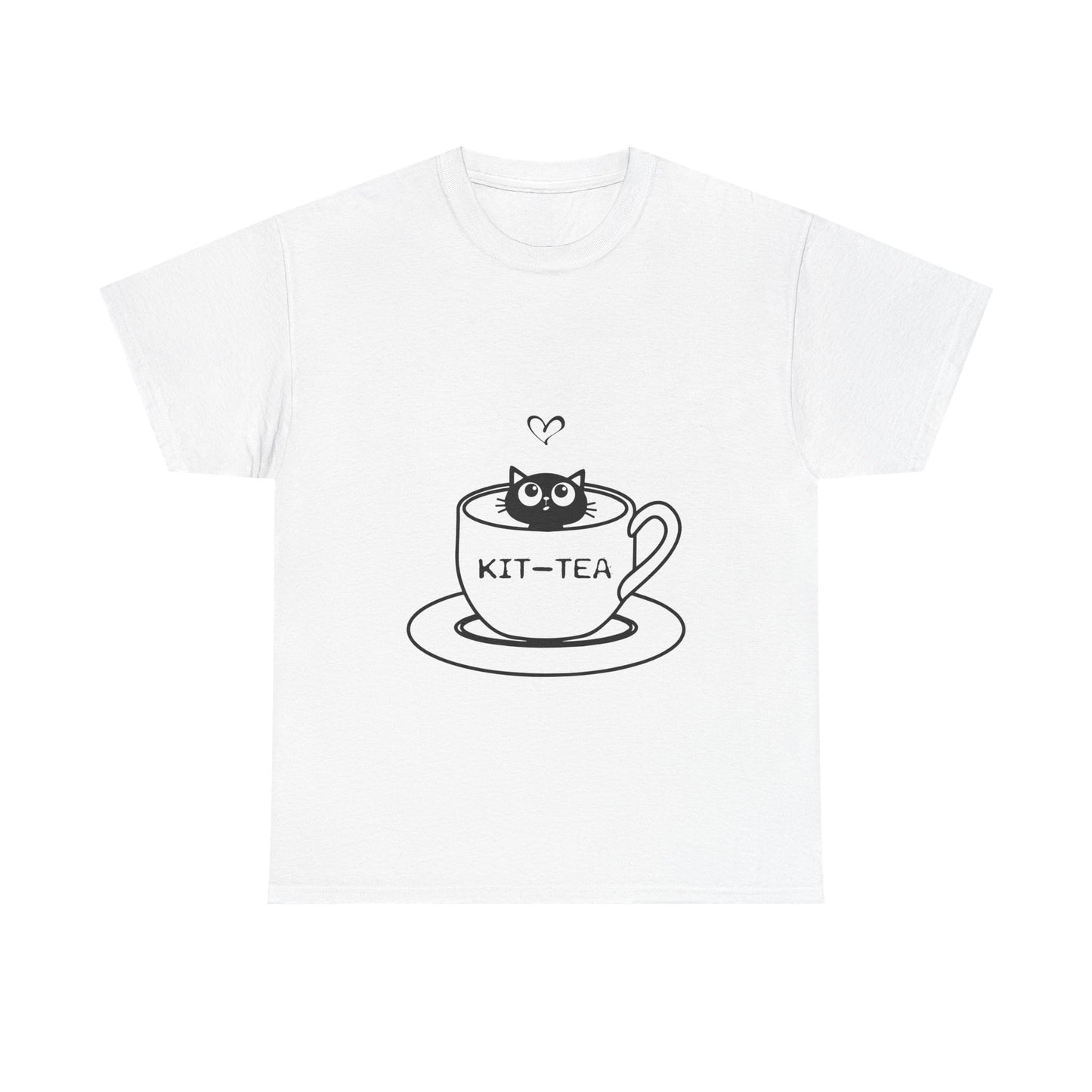 Kit-Tea Cat Tee — Cute Cat in a Teacup Graphic T-Shirt