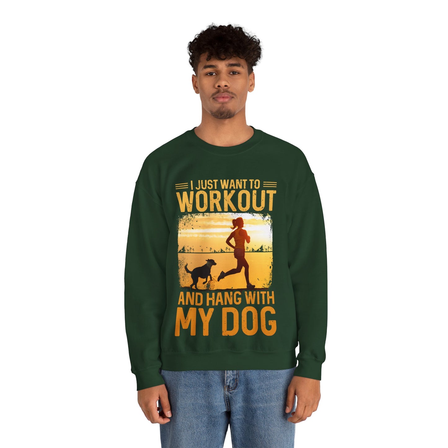 Workout And Hang With My Dog Sweatshirt