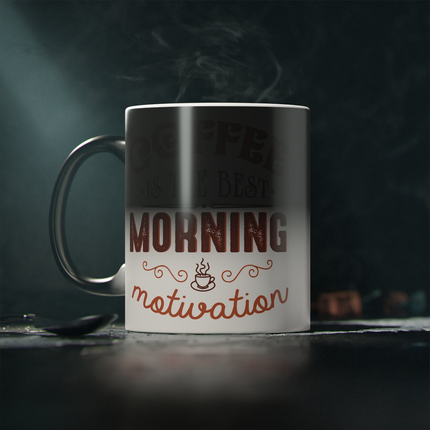 Magic Mug — Funny Coffee Quote Color-Changing Mug for Coffee Lovers