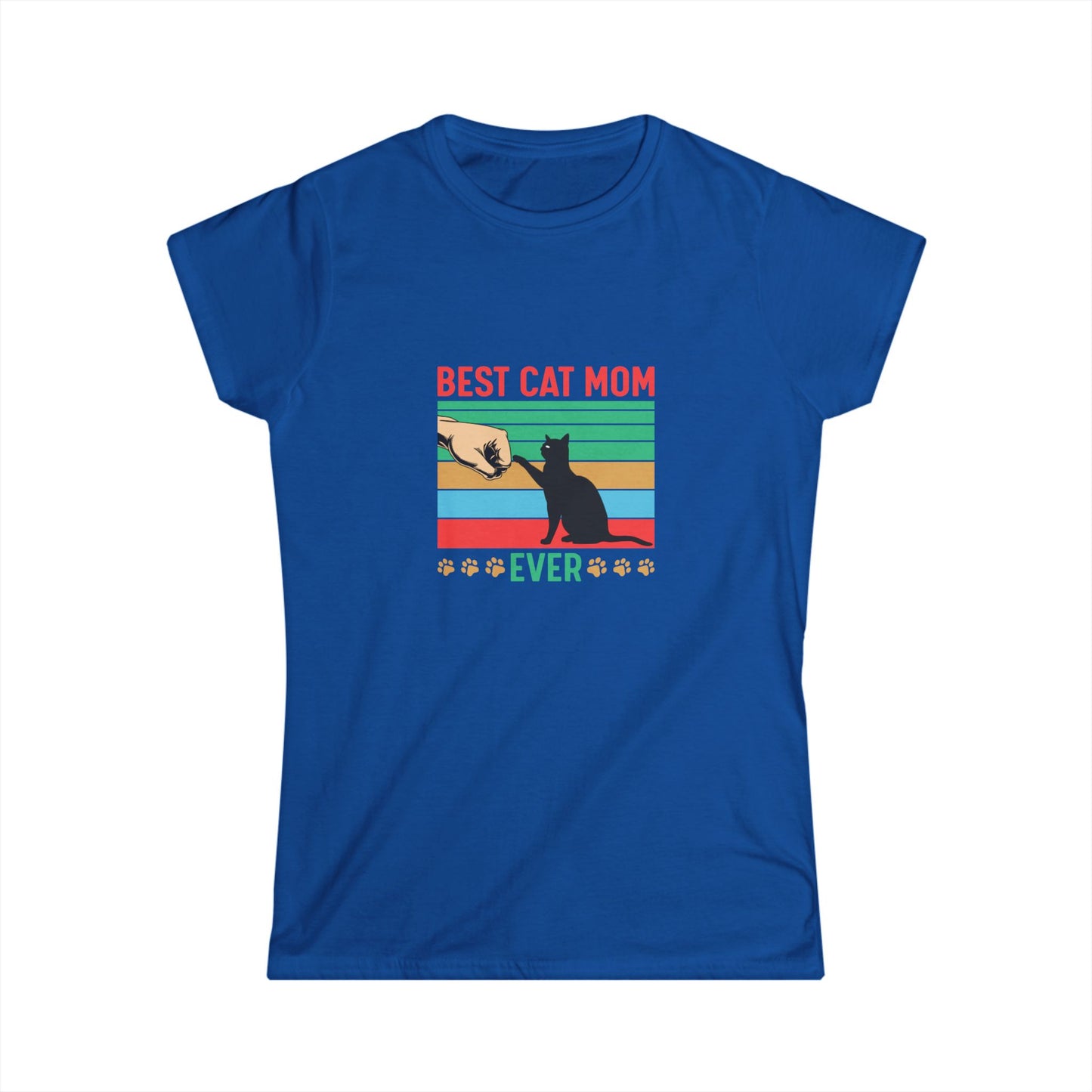 Best Cat Mom Ever T-Shirt — Retro Cat Mom Gift Tee