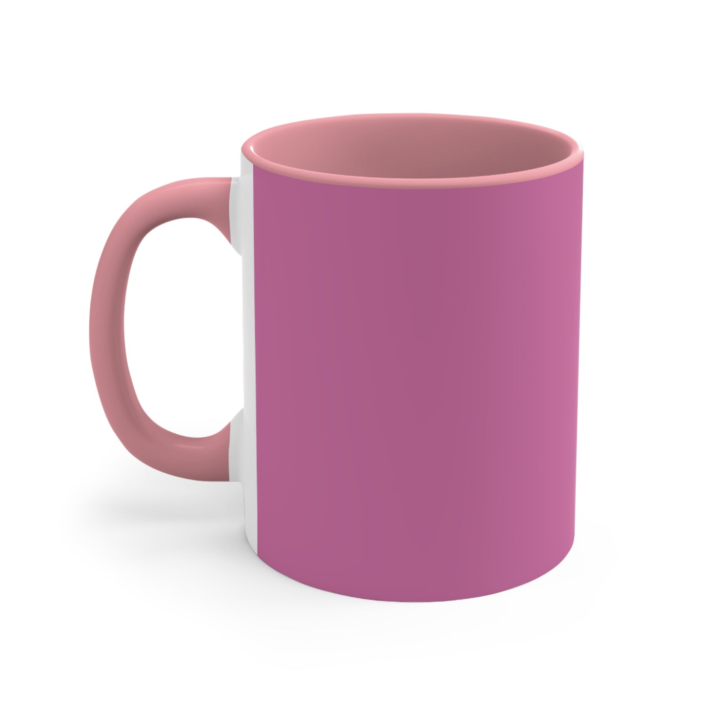 Dream Big Pink Accent Mug — Inspirational 11oz Coffee Cup