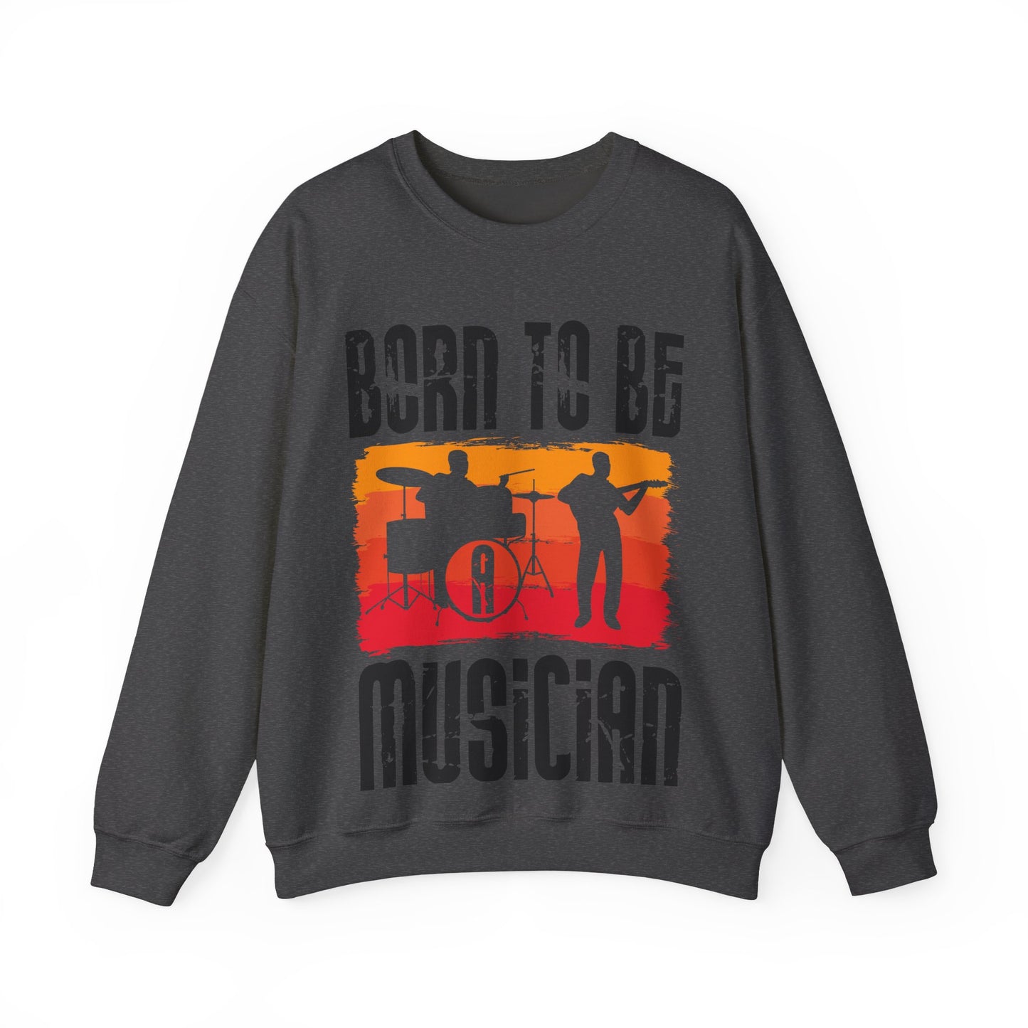 Musician Sweatshirt - "Born To Be Musician" Vintage Band Crewneck
