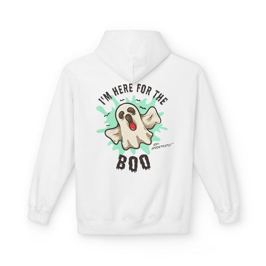 Halloween Ghost Fleece Hoodie - Unisex Softstyle Hoodie