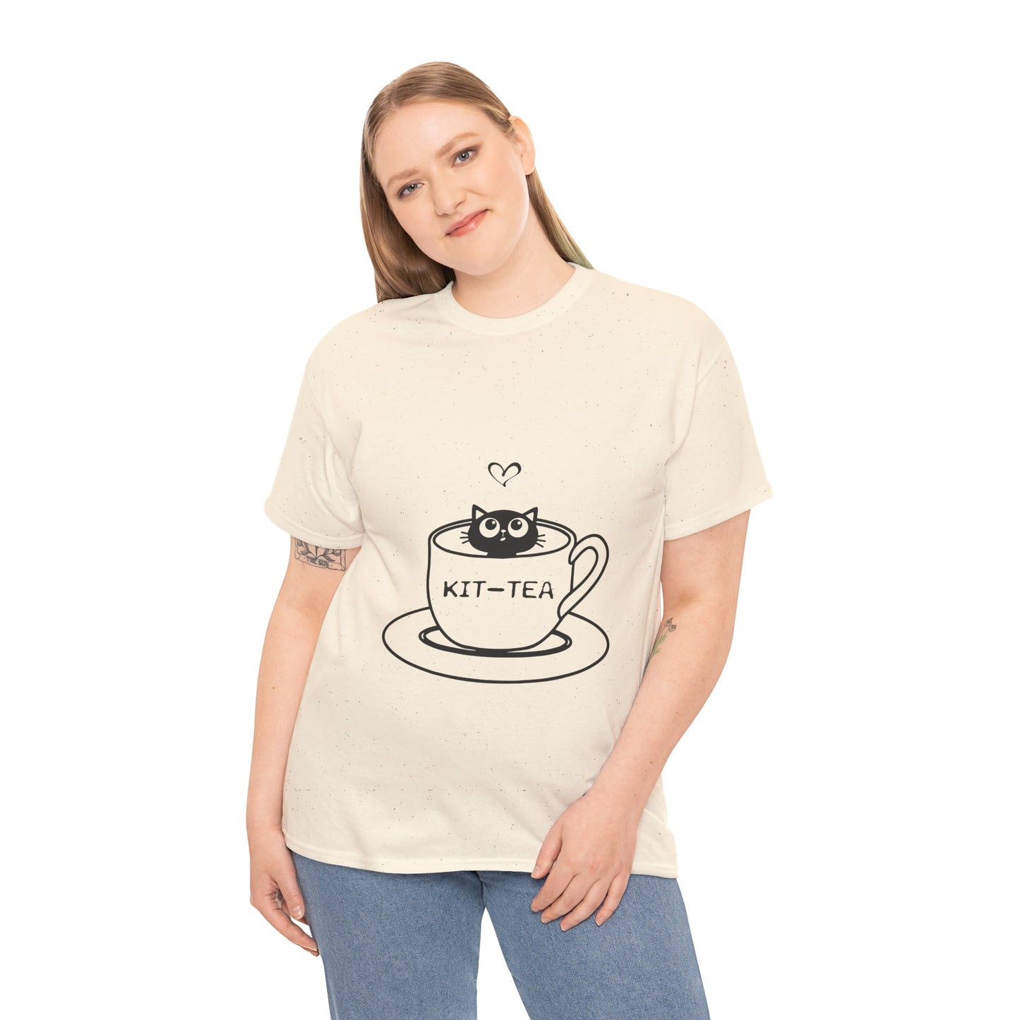 Kit-Tea Cat Tee — Cute Cat in a Teacup Graphic T-Shirt