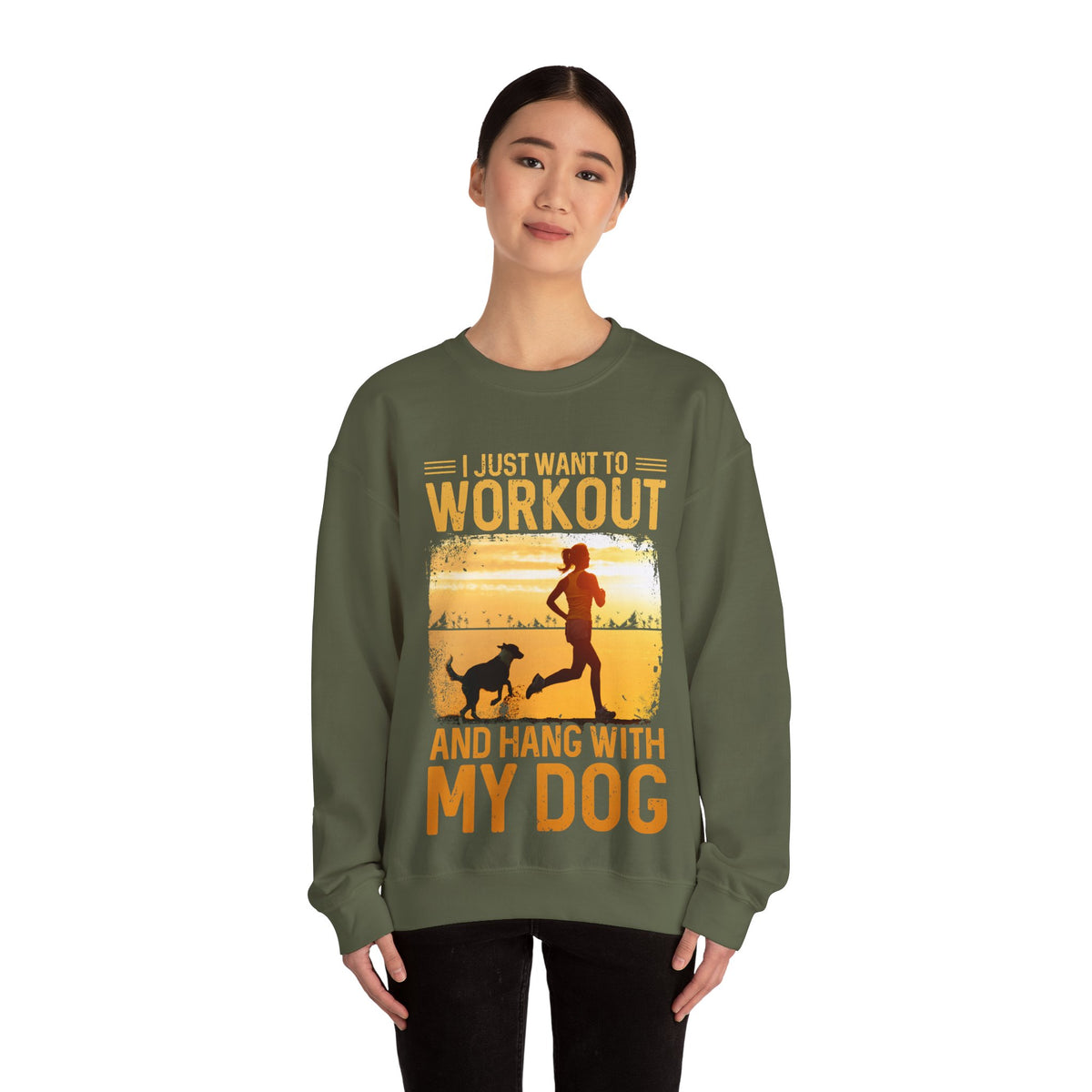 Workout And Hang With My Dog Sweatshirt