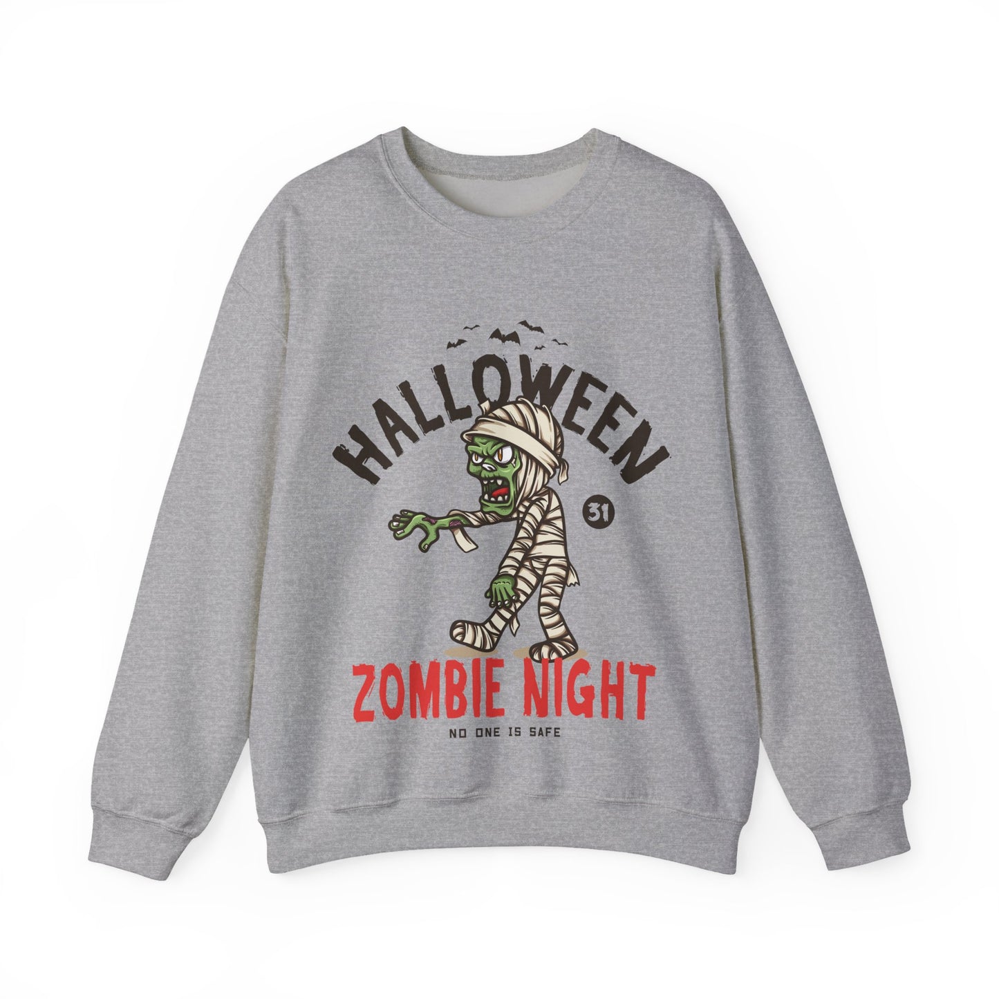 Zombie Night Halloween Sweatshirt - Unisex Halloween Clothing