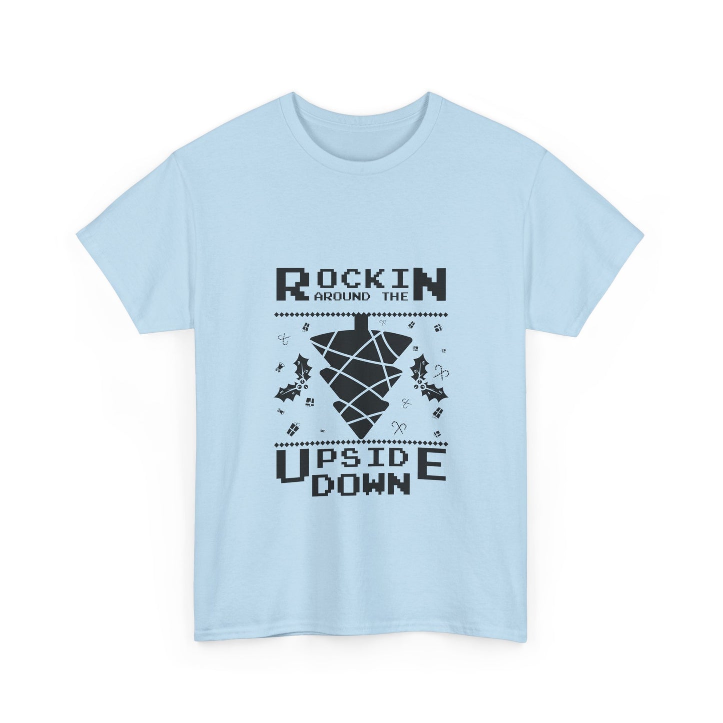 T-Shirt — "Rockin’ Around the Upside Down" Stranger Things Inspired Graphic Tee