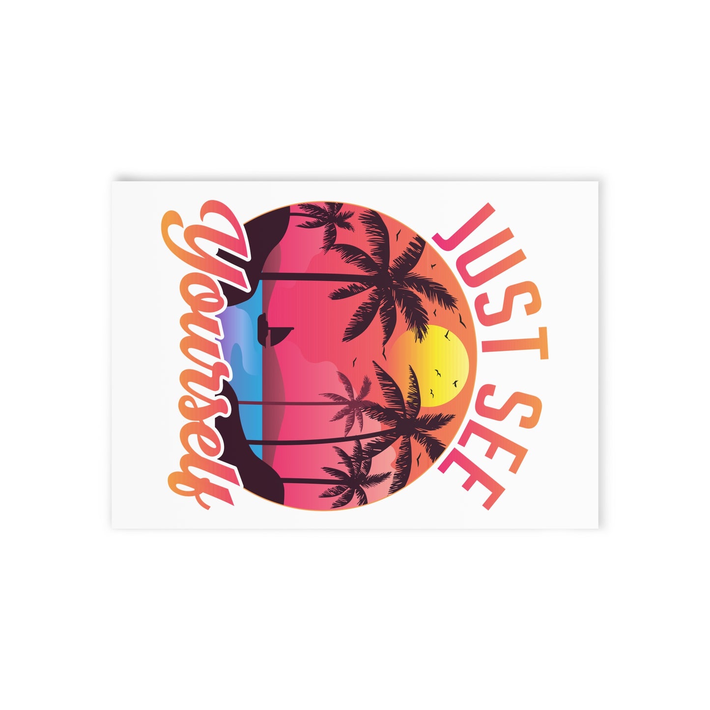 Tropical Holiday Cards - Just See Yourself Beach Greeting Cards