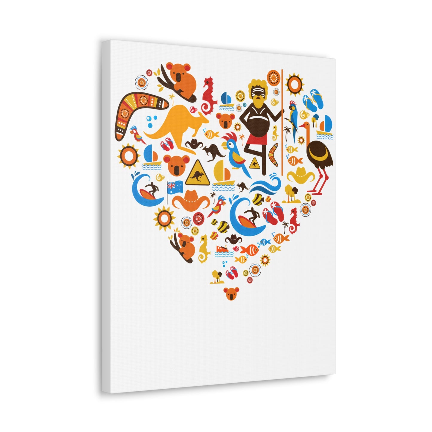 Heart Art Canvas Print - Australian Landscape Decor