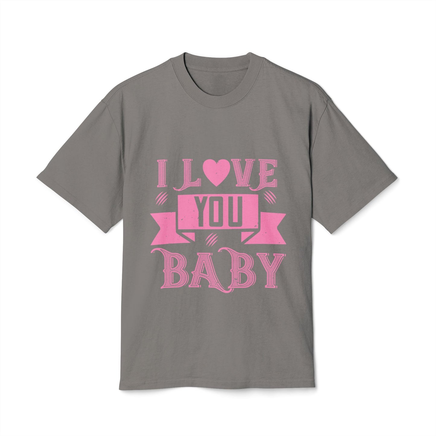 I Love You Baby Tee — Vintage Pink Romantic Graphic T‑Shirt