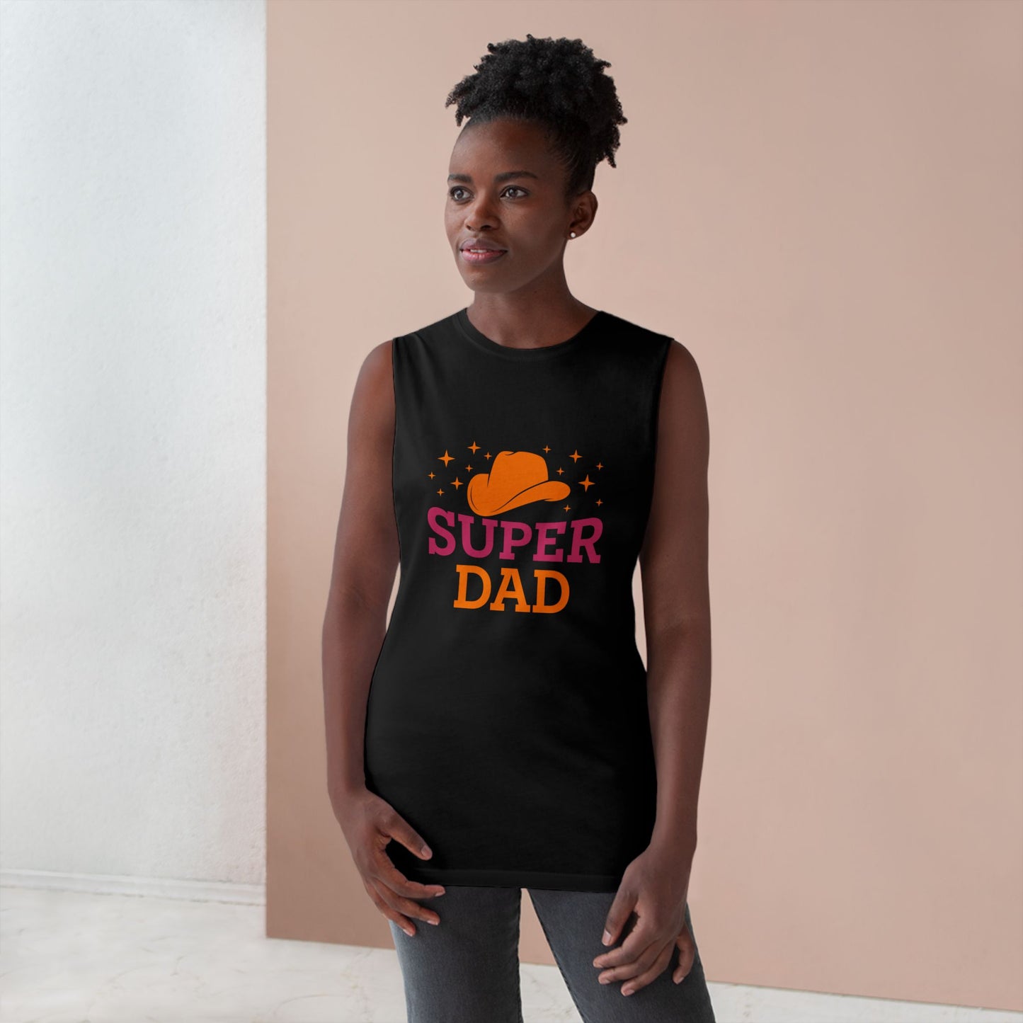 Super Dad Unisex Barnard Tank Top Perfect For Father's Day