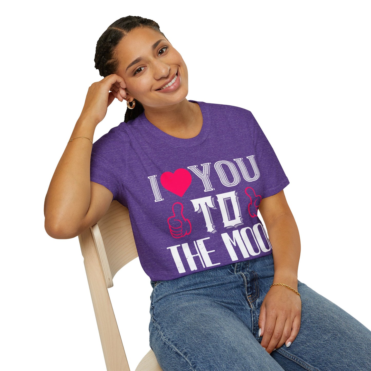 I  You To The Moon & Back T-Shirt — Romantic Couple Valentine Tee