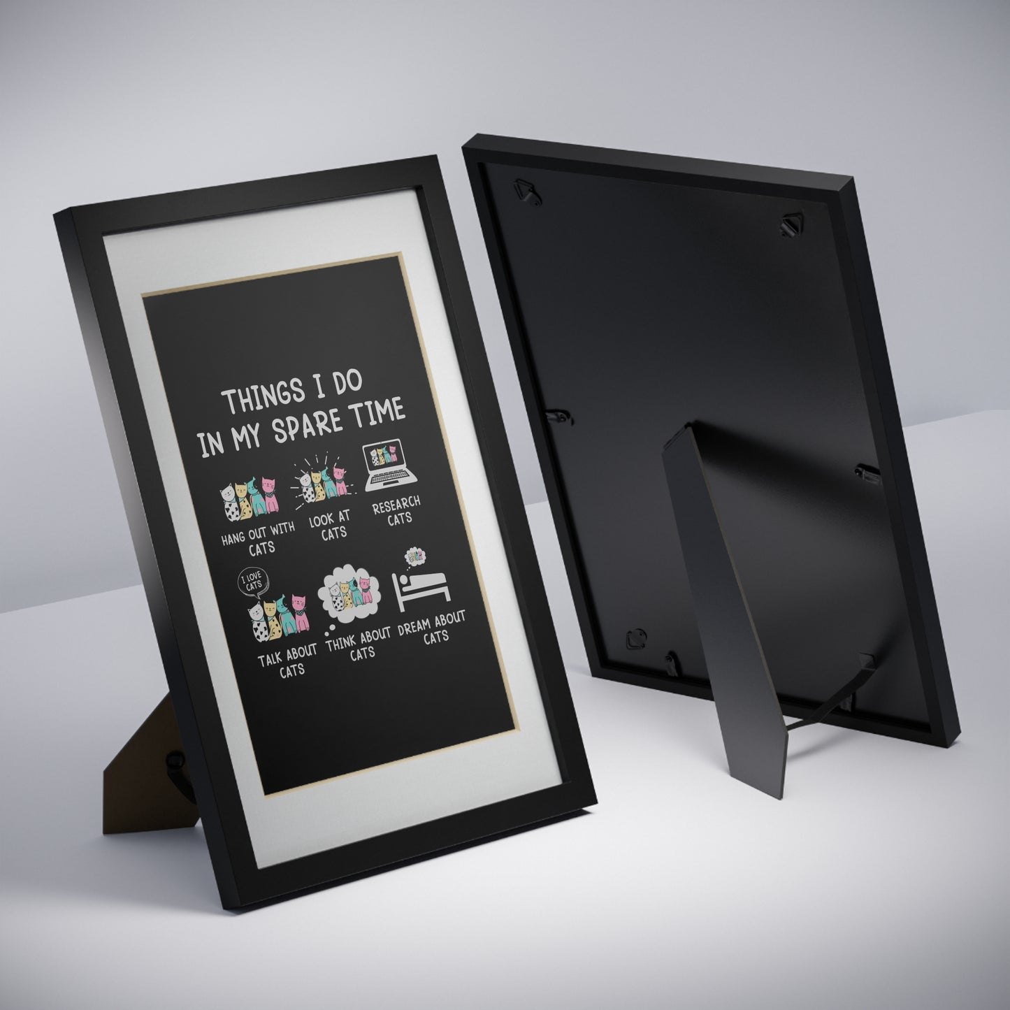 Cat Lover's Framed Poster - Inspirational Wall Art for Home Decor