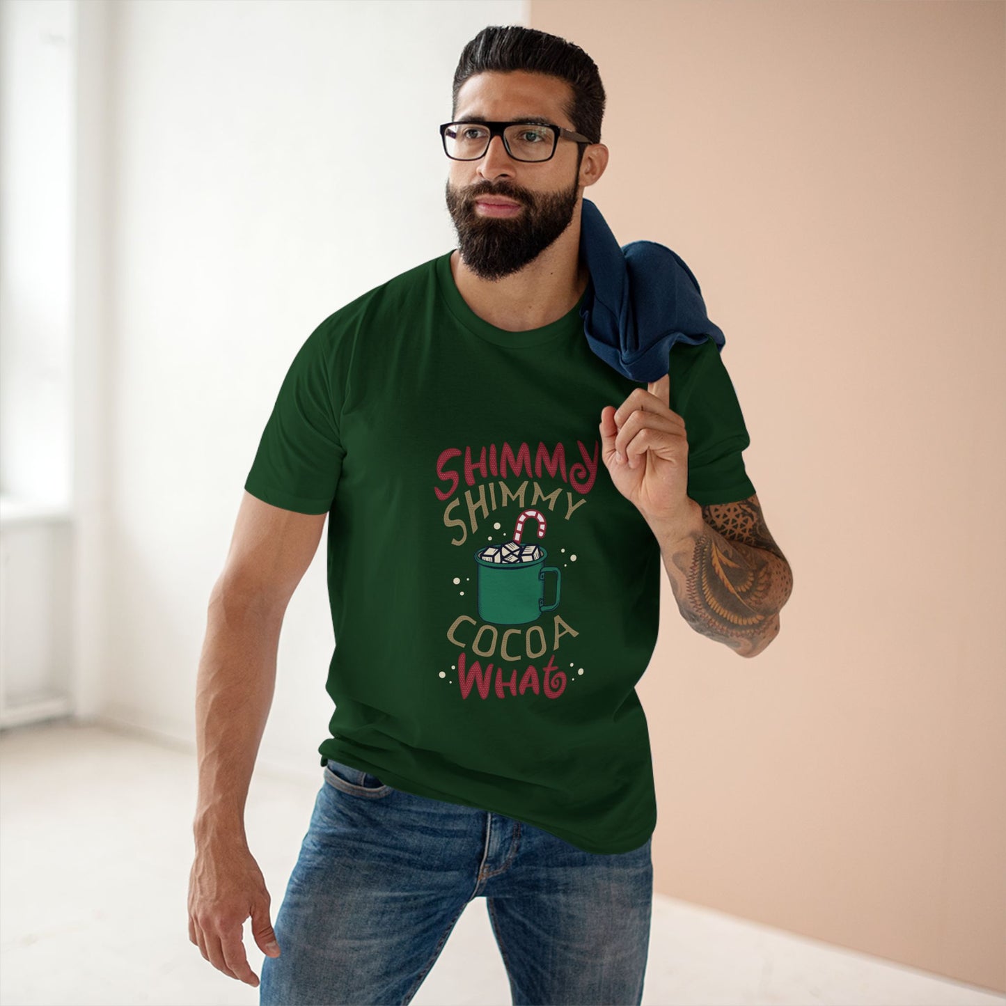 Shimmy Shimmy Cocoa What T‑Shirt — Funny Holiday Hot Cocoa Graphic Tee