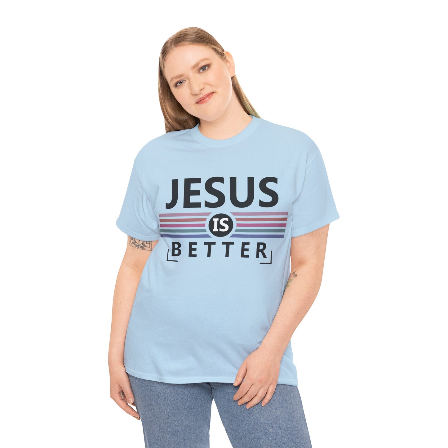 Jesus Is Better Unisex Heavy Cotton Tee - Faith-Based Apparel
