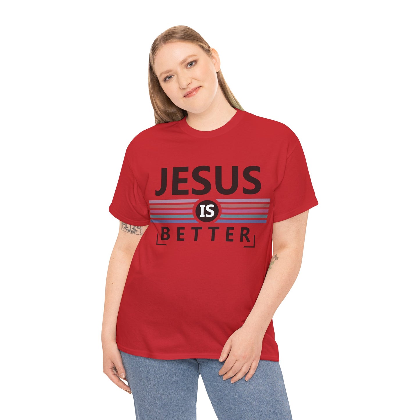 Jesus Is Better Unisex Heavy Cotton Tee - Faith-Based Apparel