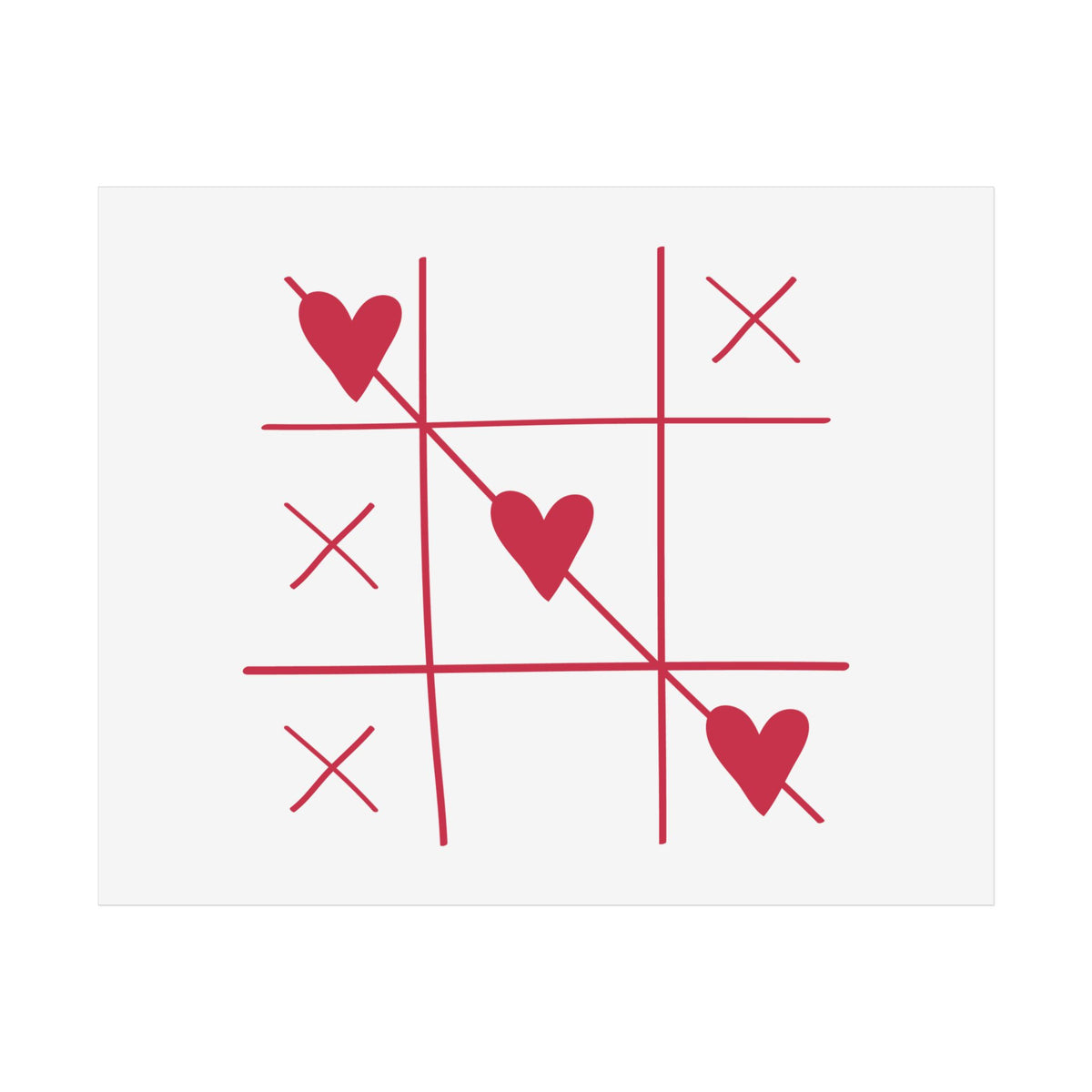 Love Tic-Tac-Toe Poster