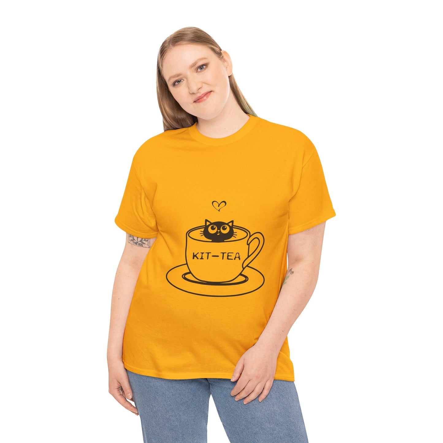 Kit-Tea Cat Tee — Cute Cat in a Teacup Graphic T-Shirt