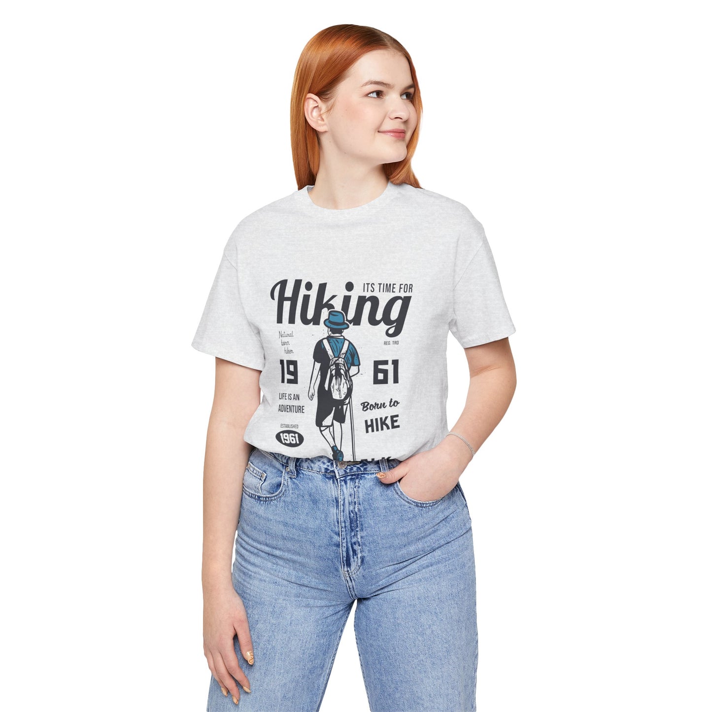 Hiking Tee — 'Take a Walk' Vintage Hiker Graphic T-Shirt