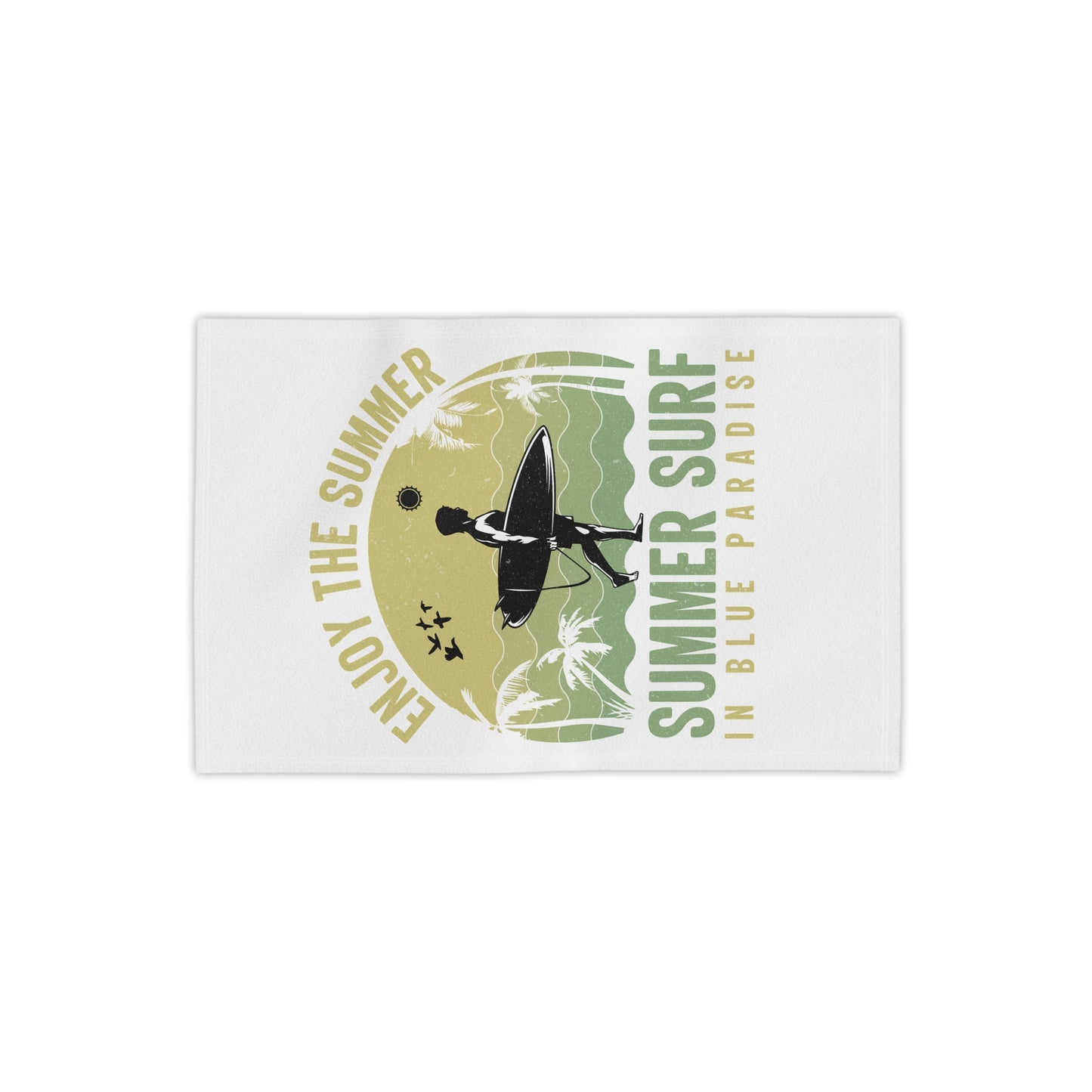Surf Beach Towel - "Enjoy the Summer" Retro Surf Design
