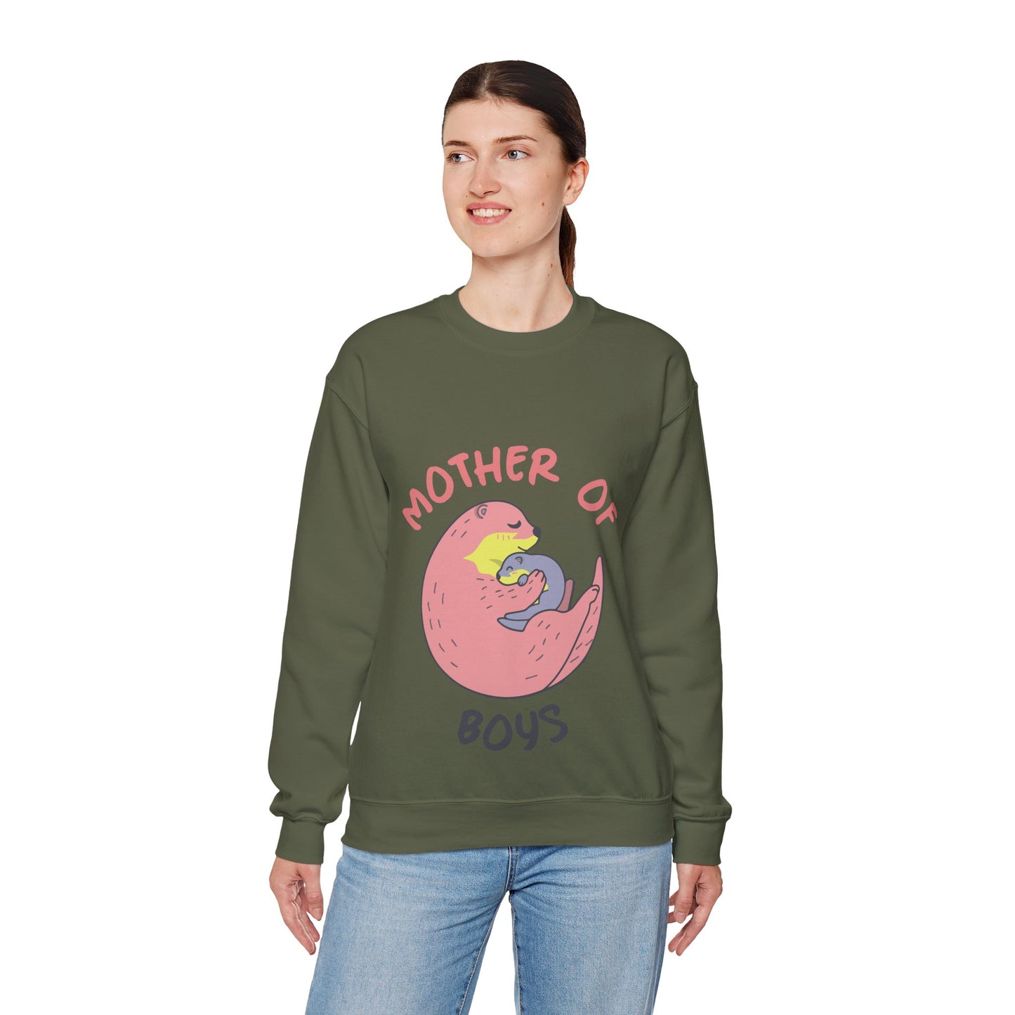 Mother of Boys Sweatshirt - Unisex Heavy Blend