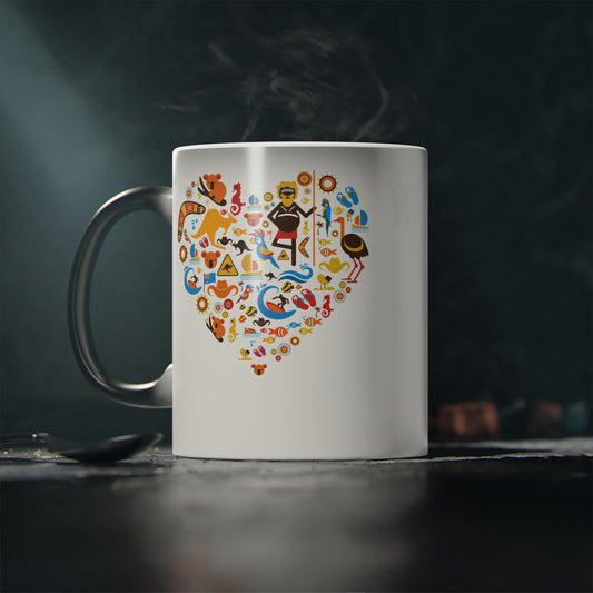 Magic Mug — Coffee & Tea Emoji Heart Heat-Change Mug