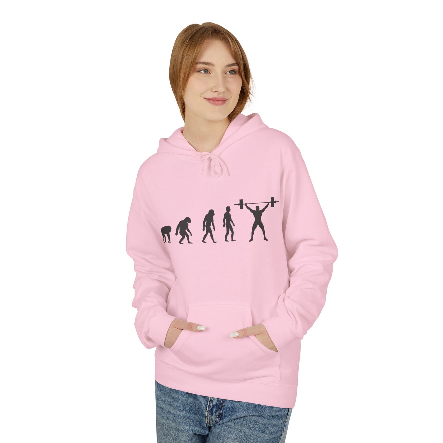 Weightlifting Evolution Hoodie — Fitness Evolution Graphic Pullover
