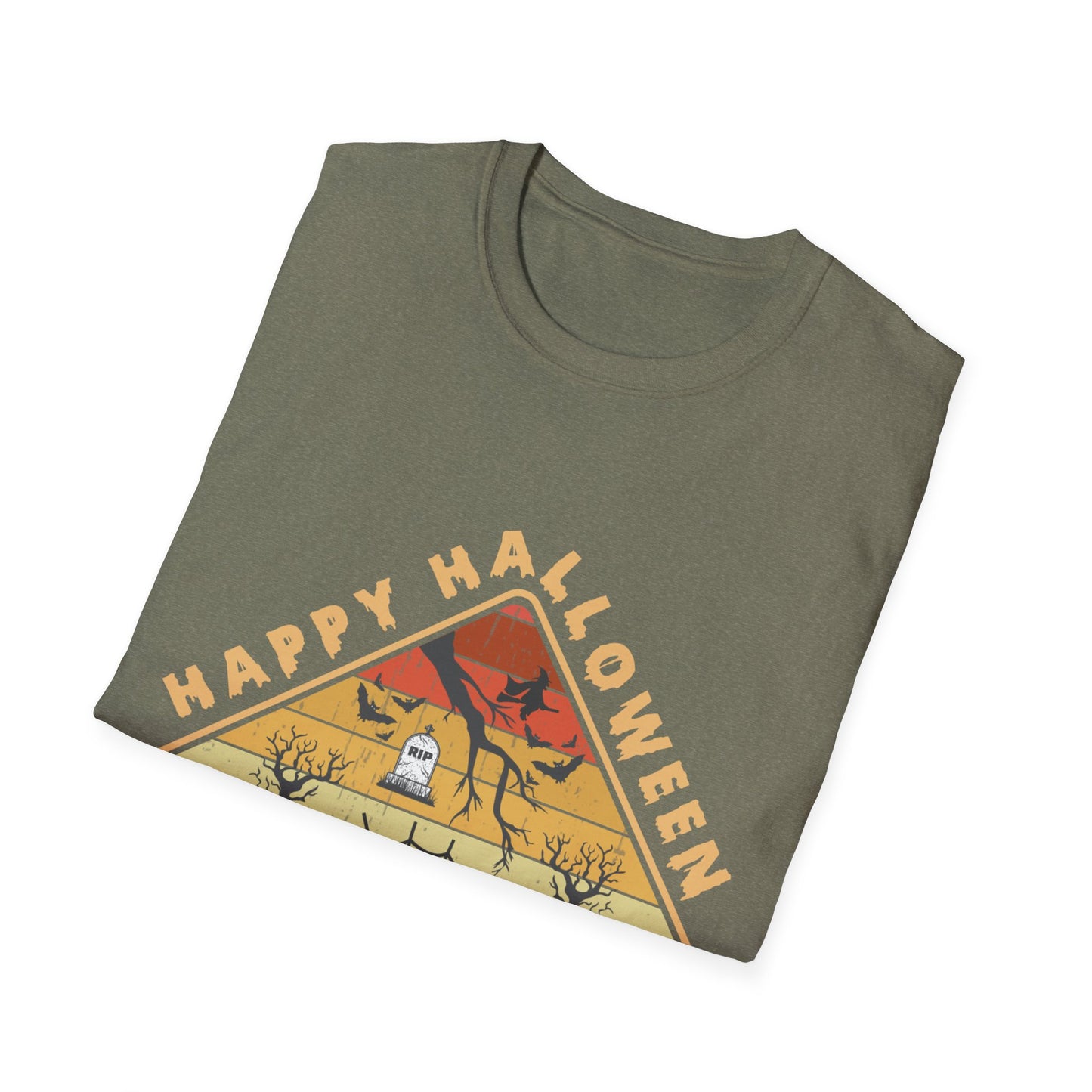 Unisex Halloween Tee - Happy Halloween Midnight Party T-Shirt