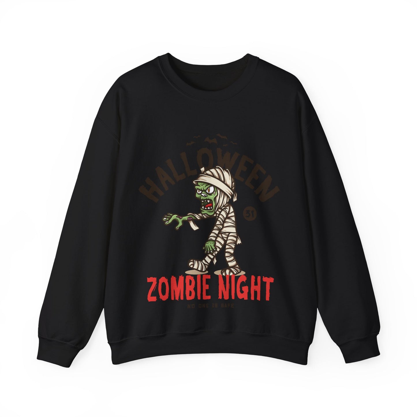 Zombie Night Halloween Sweatshirt - Unisex Halloween Clothing