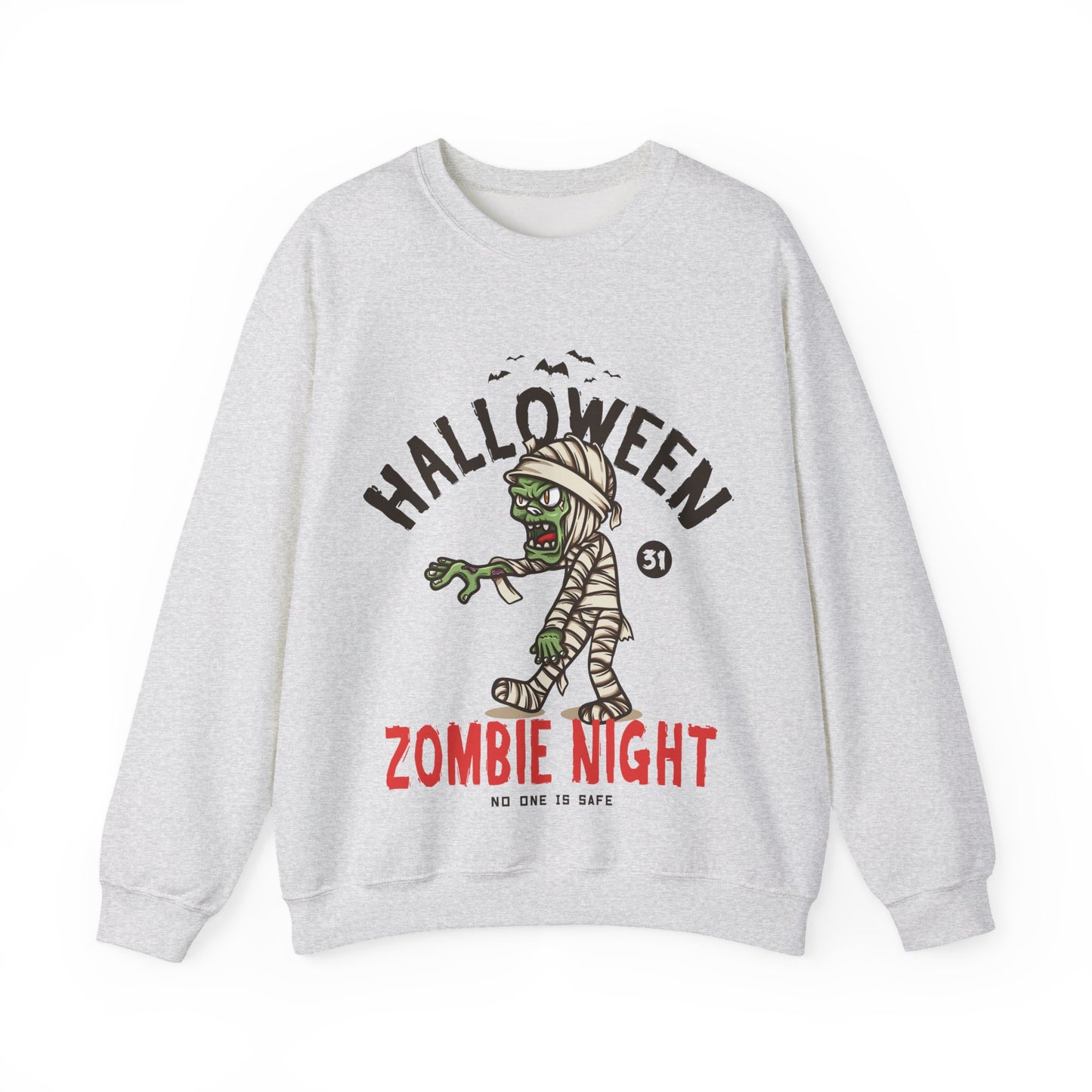 Zombie Night Halloween Sweatshirt - Unisex Halloween Clothing