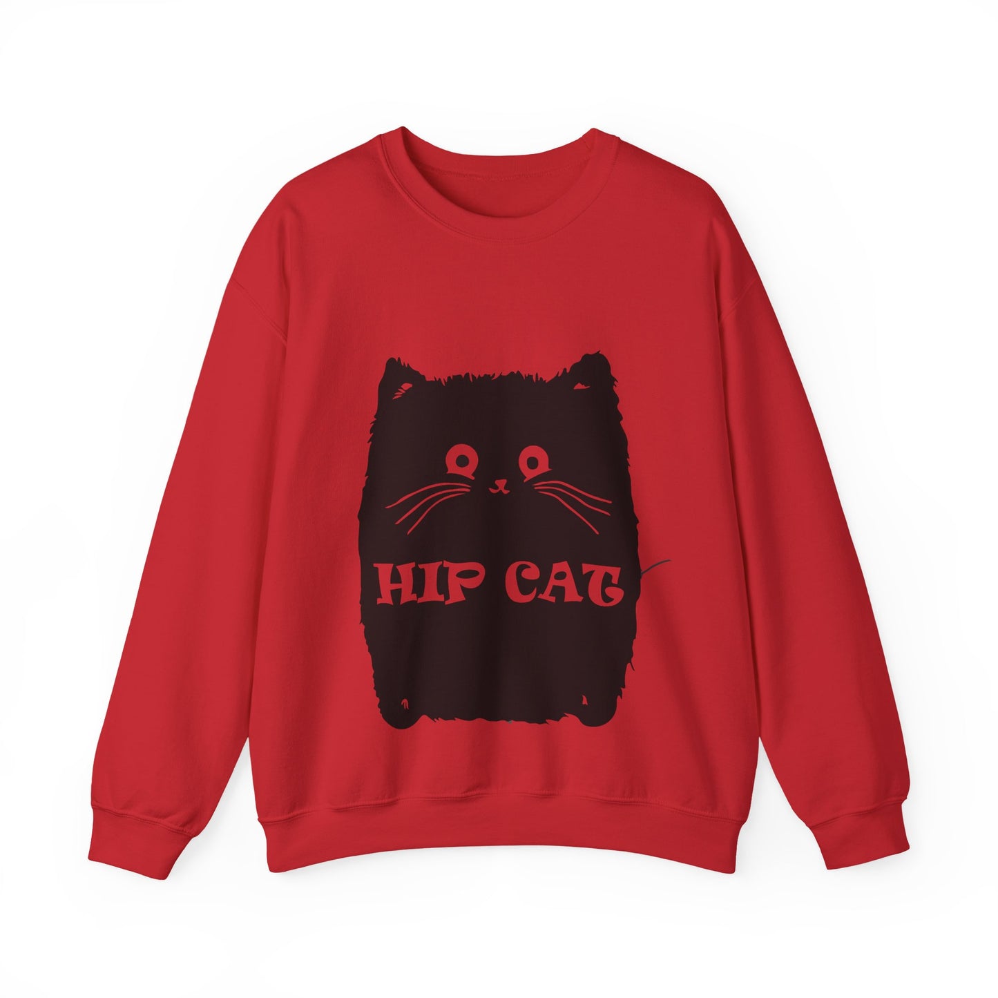 Hip Cat Unisex Sweatshirt - Cute Cat Lover Gift
