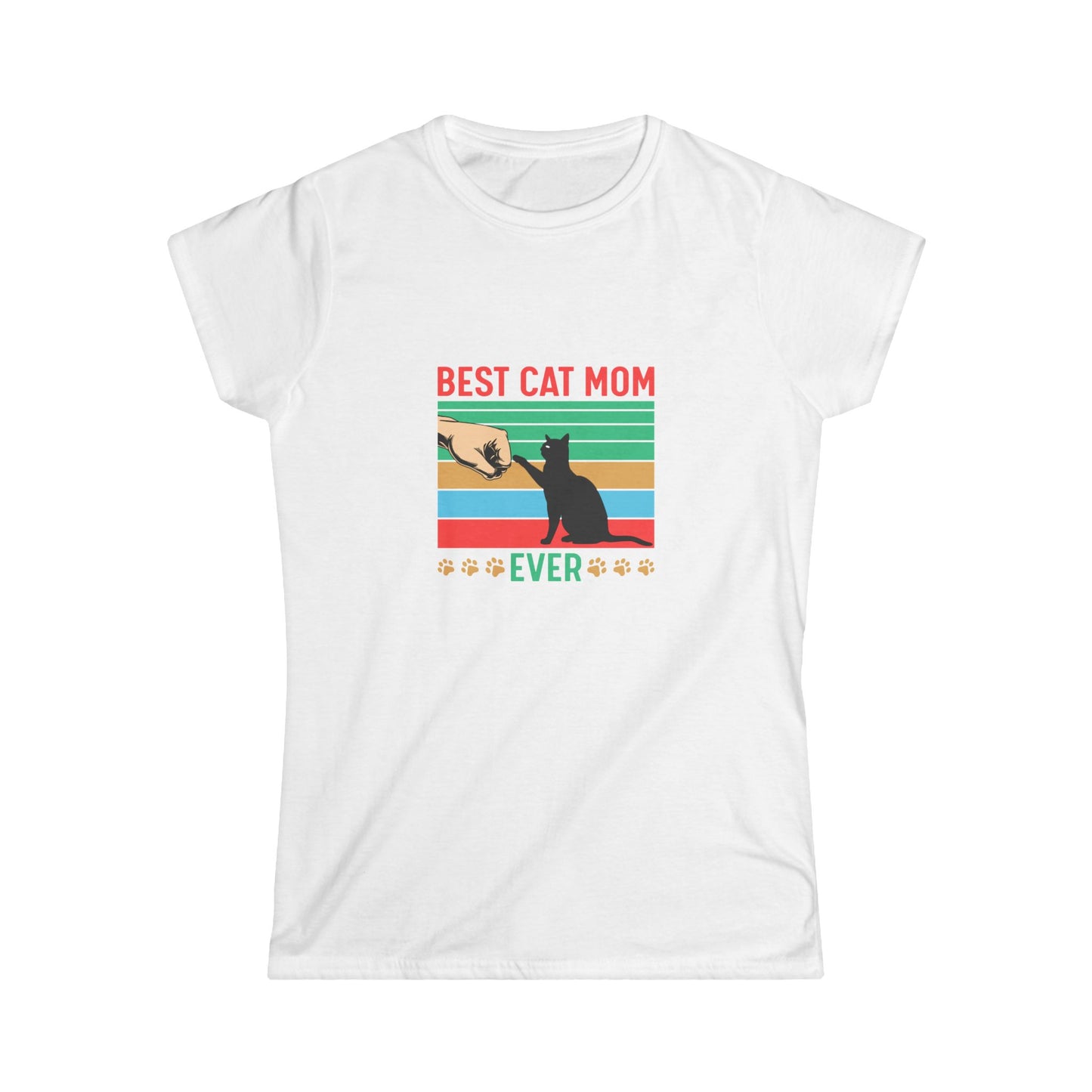 Best Cat Mom Ever T-Shirt — Retro Cat Mom Gift Tee