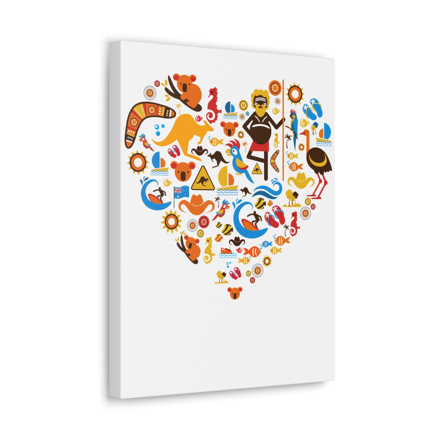 Heart Art Canvas Print - Australian Landscape Decor