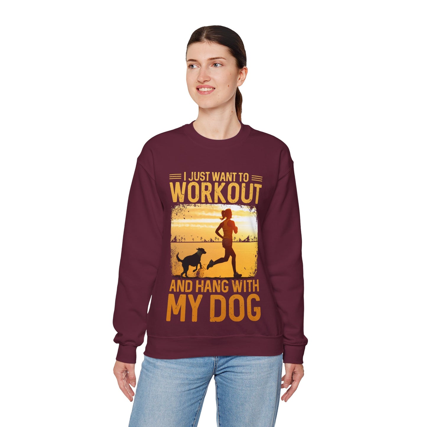Workout And Hang With My Dog Sweatshirt