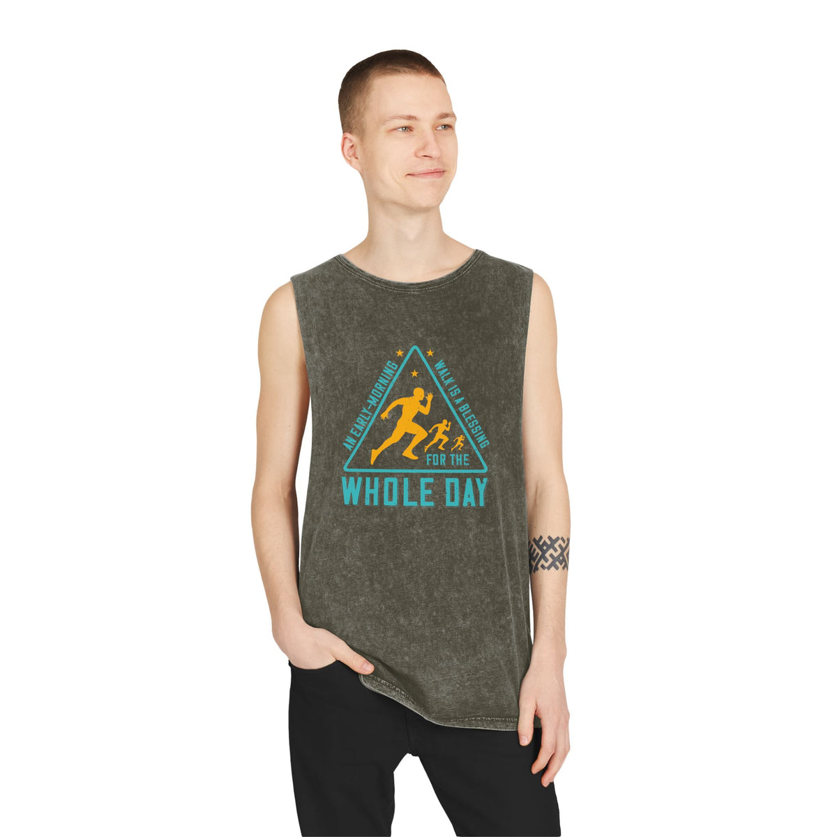 Unisex Stonewash Tank Top - Perfect for Active Days