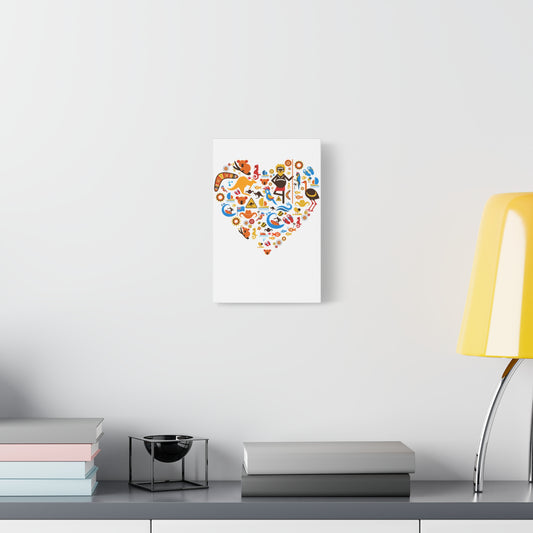 Heart Art Canvas Print - Australian Landscape Decor
