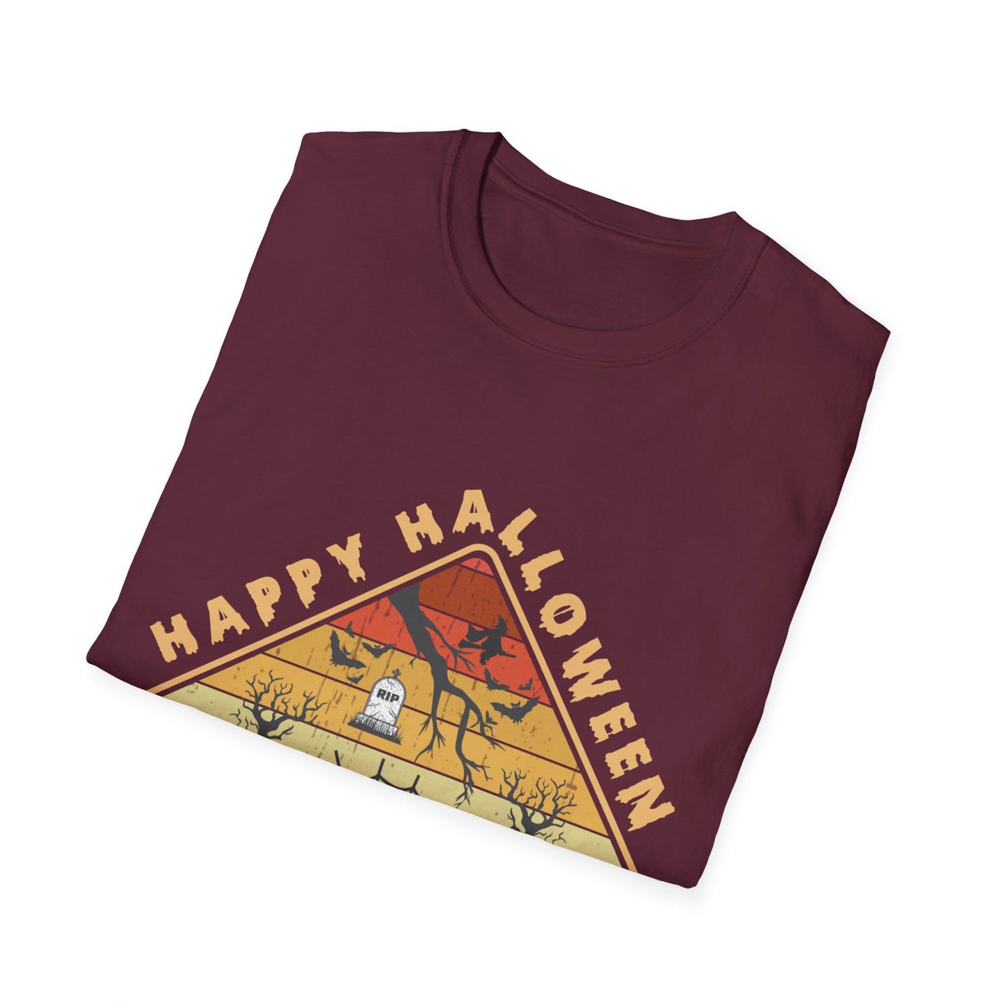 Unisex Halloween Tee - Happy Halloween Midnight Party T-Shirt