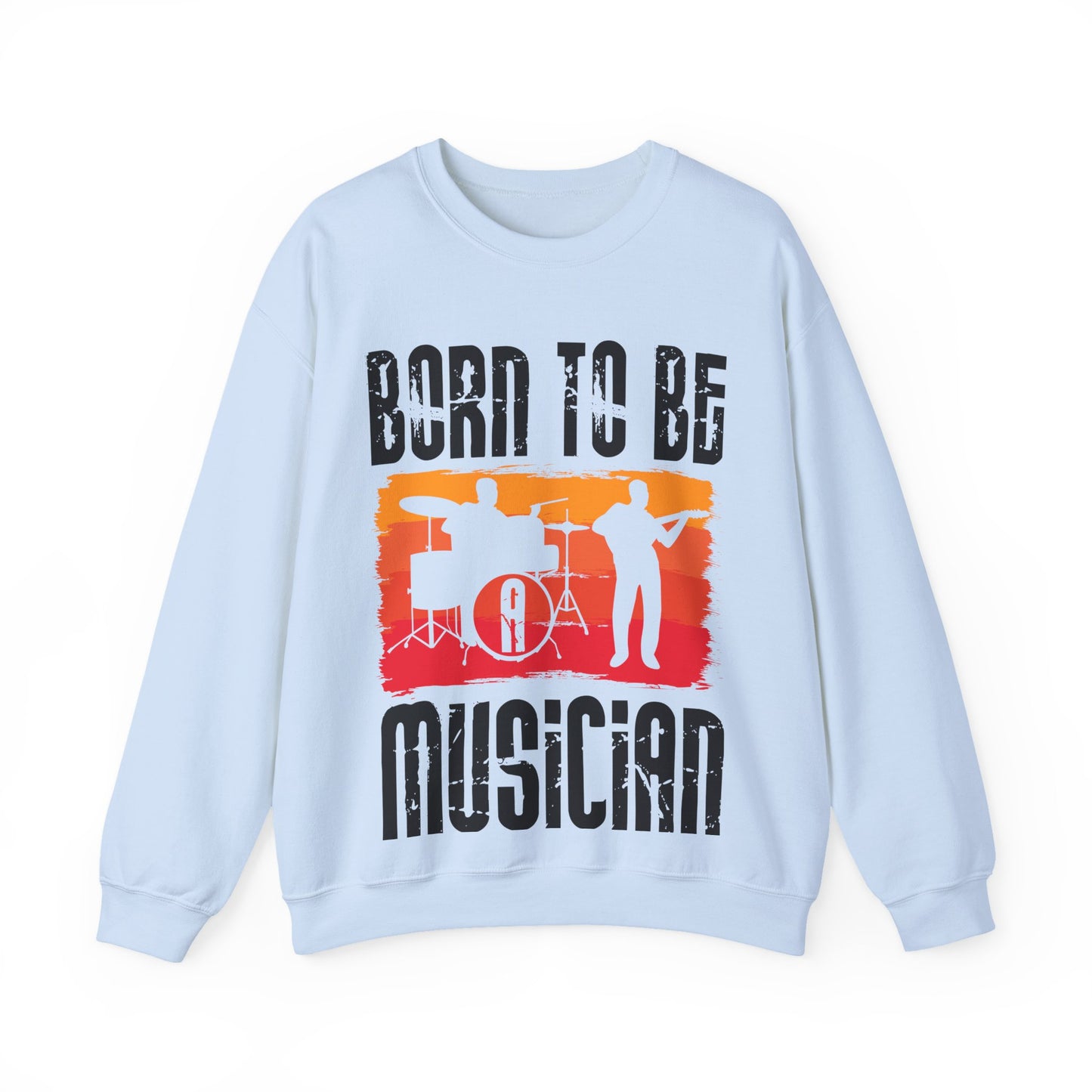 Musician Sweatshirt - "Born To Be Musician" Vintage Band Crewneck
