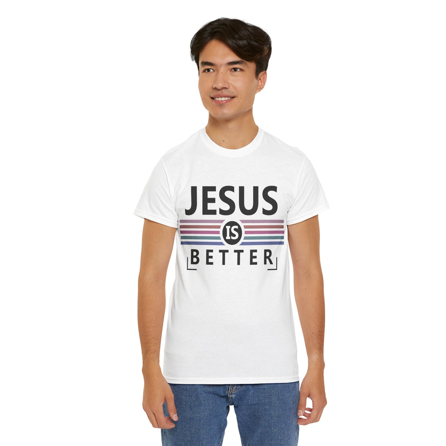 Jesus Is Better Unisex Heavy Cotton Tee - Faith-Based Apparel