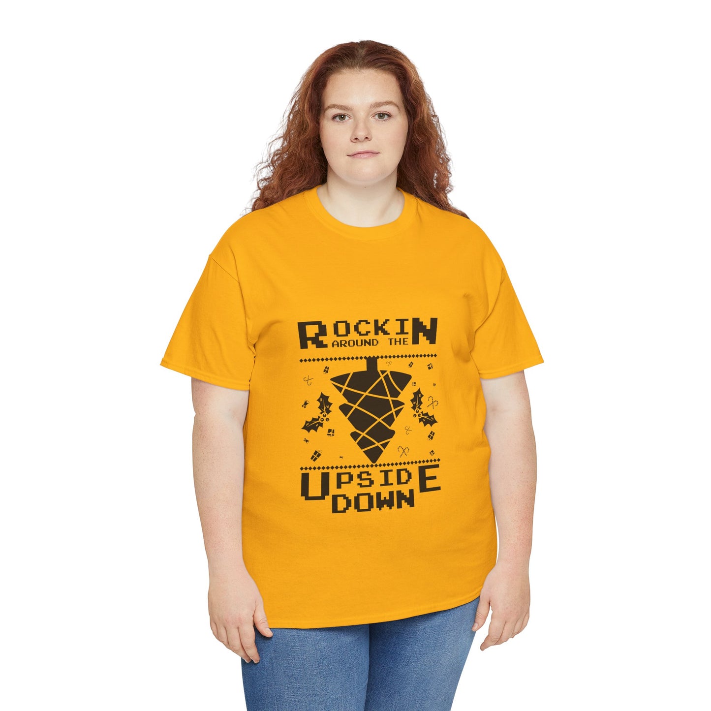 T-Shirt — "Rockin’ Around the Upside Down" Stranger Things Inspired Graphic Tee