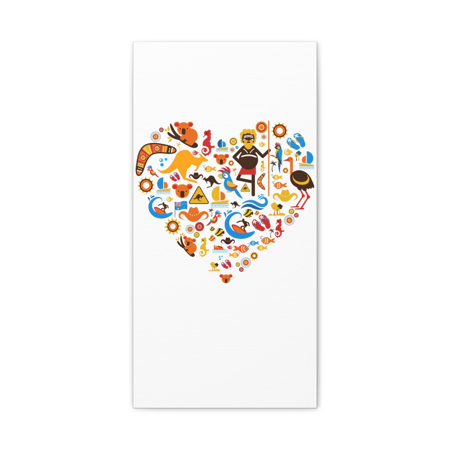 Heart Art Canvas Print - Australian Landscape Decor