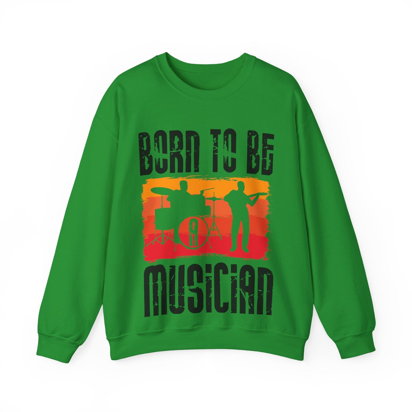 Musician Sweatshirt - "Born To Be Musician" Vintage Band Crewneck